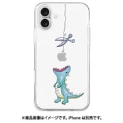 AK26992i16PL [iPhone 16 Plus 用 ソフトクリアケース はらぺこザウルス グリーン]