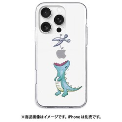 AK26993i16PR [iPhone 16 Pro 用 ソフトクリアケース はらぺこザウルス グリーン]