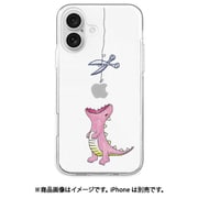 AK26995i16 [iPhone 16 用 ソフトクリアケース はらぺこザウルス ピンク]