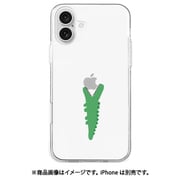 AK27008i16PL [iPhone 16 Plus 用 ソフトクリアケース モグモグ ワニ]