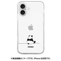 AK27011i16 [iPhone 16 用 ソフトクリアケース パンダ]