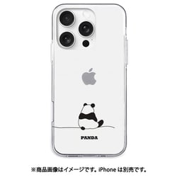 AK27013i16PR [iPhone 16 Pro 用 ソフトクリアケース パンダ]