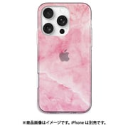 AK27032i16PR [iPhone 16 Pro 用 ソフトクリアケース マーベラスマーブル PINK]