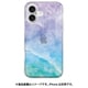 AK27033i16 [iPhone 16 用 ソフトクリアケース マーベラスマーブル Blue]