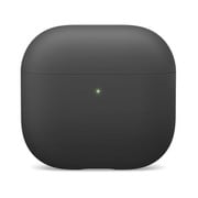 AirPods 4 対応 ケース シリコン ハイブリッド カバー 耐衝撃 落下防止 ワイヤレス充電 MagSafe 対応 LIQUID HYBRID ブラック EL_AP4CSSCLD_BK