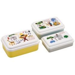 抗菌 入子式シール容器3P おさるのジョージ/Zoo SLUS3AG