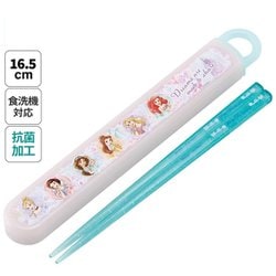 抗菌 スライド式箸・箸箱セット プリンセス25 ABS2AMAG