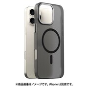 AR27136i16PM [iPhone 16 Pro Max 用 AERO FRAME MagSafe対応ケース クリア ブラック]