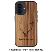 I27053i16 [iPhone 16 用 MagSafe対応天然木ケース ウッドディアスカル]