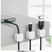 マグネット開閉式ケーブルホルダー ホワイト 3個セット LU-MCH03WHF