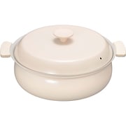 軽いセラミック IH対応 卓上鍋 27cm アイボリー (IH・ガス火対応) RB-3216