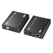 USB 延長 USBエクステンダー 4台 100m延長可能 USB2.0 DINレール付属 壁固定可能 USB-EXSET4