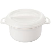 電子レンジ調理器 FUFU COOKER 約縦14.5cm×横18.1cm×高さ9cm ホワイト KB-720