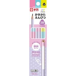 かきかた鉛筆 三角軸 2B A GE2B3-A