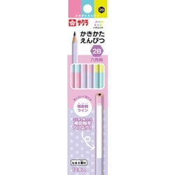 かきかた鉛筆 六角軸 2B A GE2B6-A