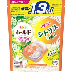 ジェルボール シトラス ヴァーベナ 65個 6袋　390個 Amazon.co.jp: ボールド 洗濯洗剤 ジェルボール 4in1 シトラス