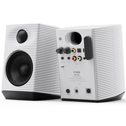 デスクトップスピーカー SP3 BT Bluetooth対応 カーボンファイバー振動版ウーファー White FIO-SP3BT-W