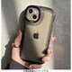 1821-15-BLACK [iPhone 15用 角がまぁるいスタンドケース ブラック]