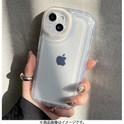 1821-15-CLEAR [iPhone 15用 角がまぁるいスタンドケース クリア]