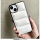 1830-15-WHITE [iPhone 15用 ダウンみたいなふかふかケース ホワイト]