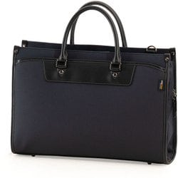 ATC-3399 ネイビー [BRIEF CASE DOUBLE （開口ファスナー2カ所・ショルダーベルト付） CORDURA fabric使用]
