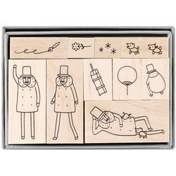 限定 スタンプ 木製セット A柄 オジサン30th 35597006