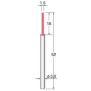 BM1530F [アルゴファイル ファイバーストーンブラシ Φ1.5X15軸 Φ3.0 52L]