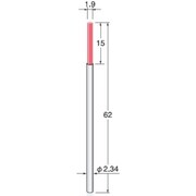 BM1923F [アルゴファイル ファイバーストーンブラシ Φ1.9X15軸 Φ2.34 62L]