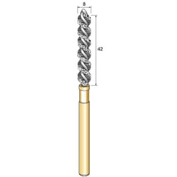 BM280S [アルゴファイル C砥粒入 ナイロンブラシスパイラル Φ8X42 Φ6軸]