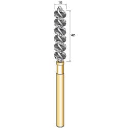 BM310S [アルゴファイル C砥粒入 ナイロンブラシスパイラル Φ10X42 Φ6軸]