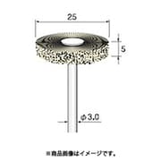 BM311 [アルゴファイル パキンブラシ平型 Φ25X6 Φ3.0軸]