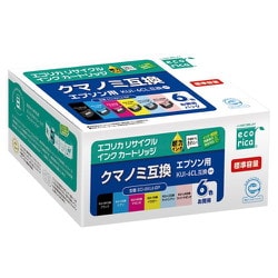 エプソンプリンター用 KUI-6CL（標準容量）互換リサイクルインクカートリッジ ECI-EKUI-6P