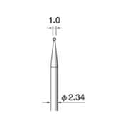 CC107 [アルゴファイル 超硬カッタースパイラルカット Φ1.0 Φ2.34軸]