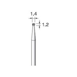 CC124 [アルゴファイル 超硬カッタースパイラルカット Φ1.4X1.2 Φ2.34軸]