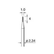 CC131 [アルゴファイル 超硬カッタースパイラルカット Φ1X4 Φ2.34軸]