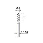 CC142 [アルゴファイル 超硬カッタークロスカット Φ2.3X8 Φ2.34軸]