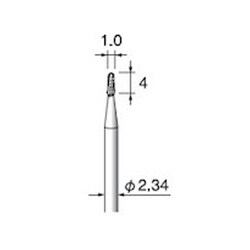 CC181 [アルゴファイル 超硬カッタークロスカット Φ1X4 Φ2.34軸]