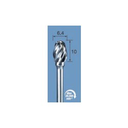 CC182A [アルゴファイル 超硬カッター アルミカット Φ6.4X10 Φ3.0軸]