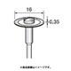 DC117 [アルゴファイル 電着ダイヤディスク#200 Φ16X0.3 Φ3.0軸]