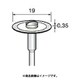 DC122 [アルゴファイル 電着ダイヤディスク#200 Φ19X0.3 Φ2.34軸]
