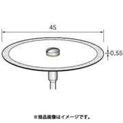 DC187 [アルゴファイル 電着ダイヤディスク#140 Φ45X0.6 Φ3.0軸]