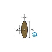 DC2516 [アルゴファイル ダイヤモンドカッティング砥石ディスク#120 Φ25X1 Φ6.0軸付]