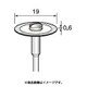 DC624 [アルゴファイル 電着ダイヤディスク#140 Φ19X0.5 Φ6.0軸]