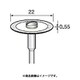 DC644 [アルゴファイル 電着ダイヤディスク#140 Φ22X0.5 Φ6.0軸]