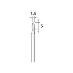 ED123 [アルゴファイル 電着ダイヤモンドバー#140 Φ1.6X5 Φ2.34軸]