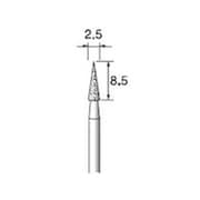ED154 [アルゴファイル 電着ダイヤモンドバー#140 Φ2.5X8.5 Φ2.34軸]