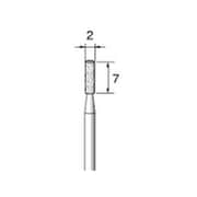 ED214 [アルゴファイル 電着ダイヤモンドバー#140 Φ2X7 Φ2.34軸]
