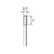 ED216 [アルゴファイル 電着ダイヤモンドバー#140 Φ2.7X7 Φ2.34軸]
