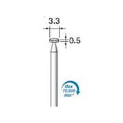 ED321 [アルゴファイル 電着ダイヤモンドバー#140 Φ3.3X0.5 Φ2.34軸]