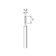 ED452 [アルゴファイル 電着ダイヤモンドバー#140 Φ1.2X7 Φ3.0軸]